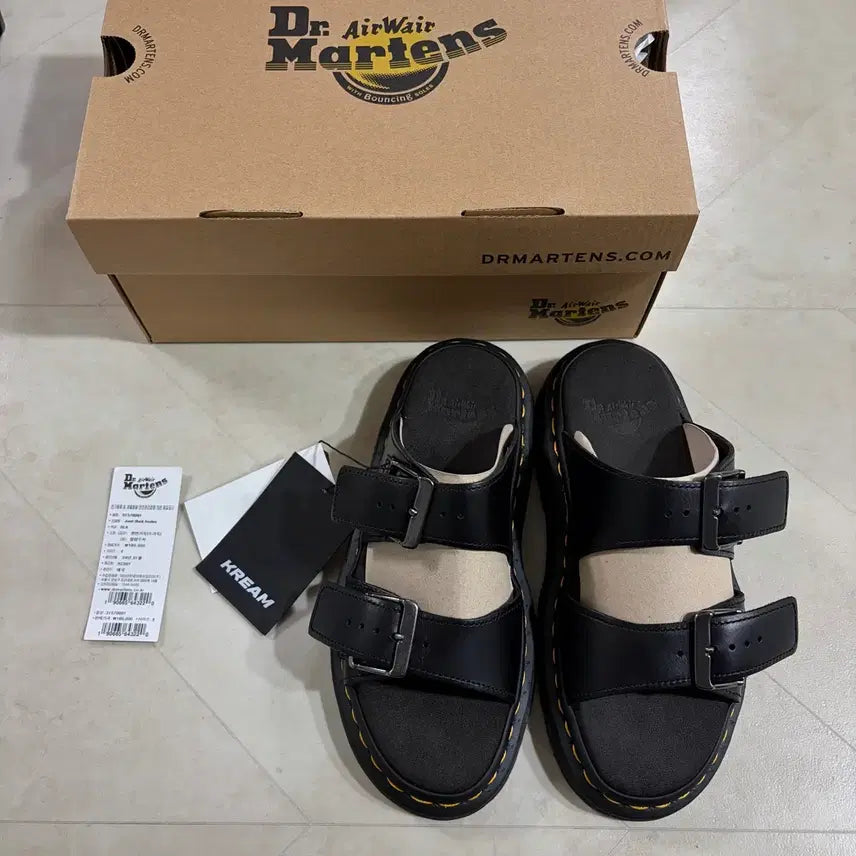 [BUNJANG] Dr. Martens Joseph Anolin Leather Buckle Slide Sandals / 새상품(230)닥터마틴 조세프 아날린 레더 버클 슬라이드 샌들