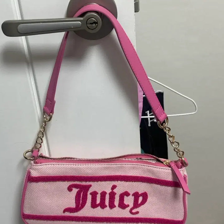 [BUNJANG] Juicy Couture Pink Mini Bag with Round Pouch / 쥬시 꾸뛰르 핑크 미니백+ 원형 파우치