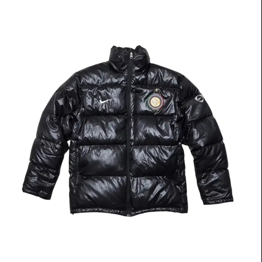 [BUNJANG] Nike Inter Milan Glossy Down Puffer Jacket L / Nike 나이키 인터밀란 덕 다운 유광 패딩