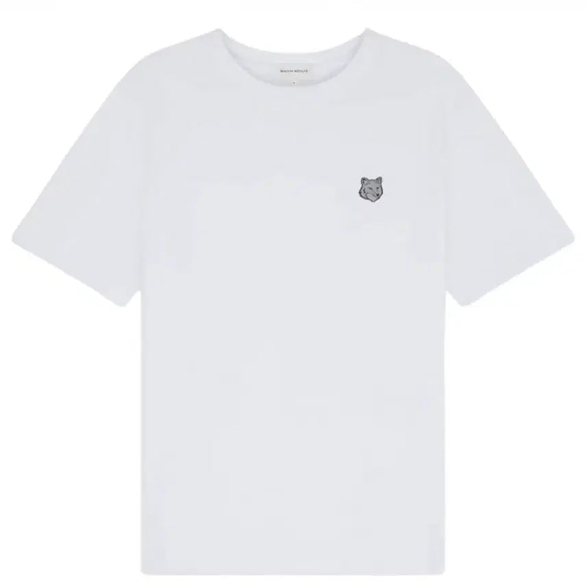 [BUNJANG] Maison Kitsuné Bold Fox Head Patch T-Shirt White / 메종 키츠네 볼드 폭스 헤드 패치 컴포트 티셔츠 화이트 [XL,XXL]