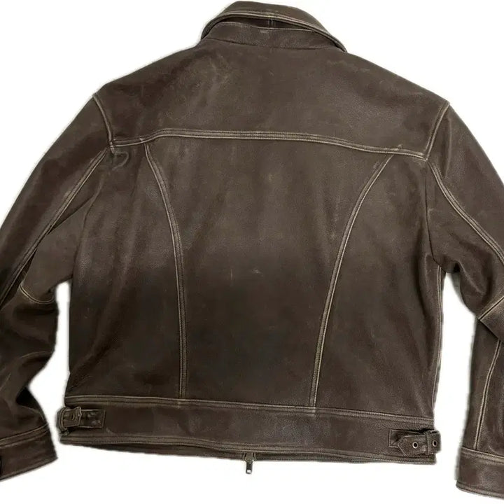 [BUNJANG] Mutimer brown leather jacket large / Mutimer brown leather jacket large