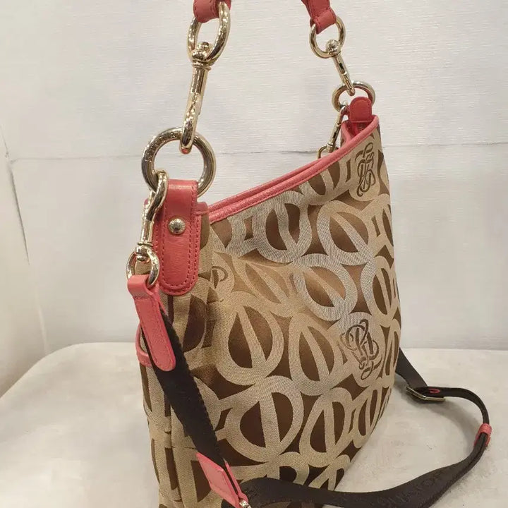 [BUNJANG] Louis Quatorze Monogram Shoulder Bag Crossbody Pink / 루이까또즈 모노그램 숄더백 크로스백 핑크