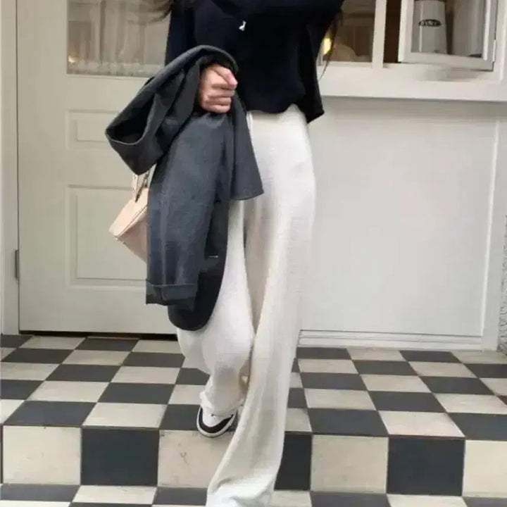[BUNJANG] Lazy Society Flip Knit Pants / 레이지샵 플립 니트 팬츠