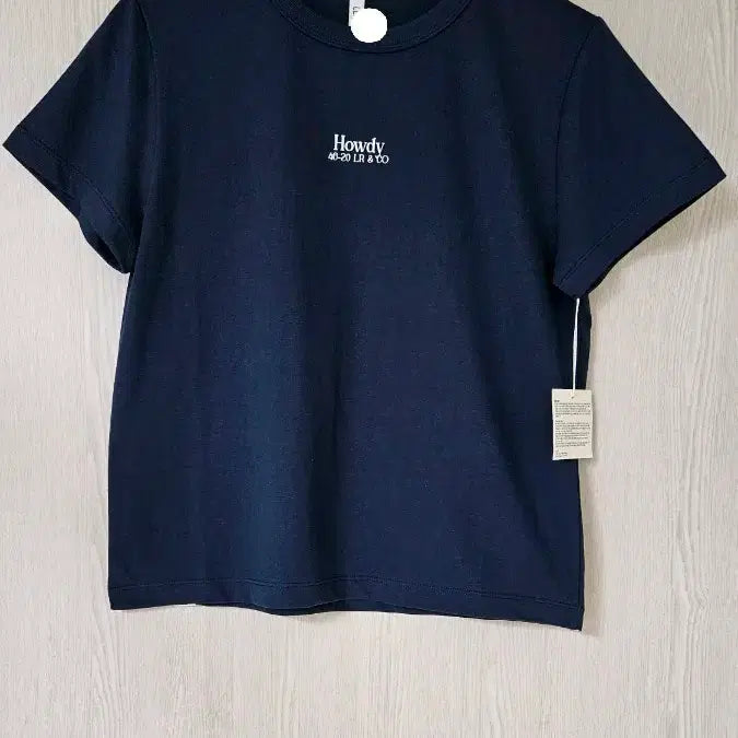 [BUNJANG] Basic Crew Neck T-shirt / 고퀄  면 반팔티 네이비,아이보리