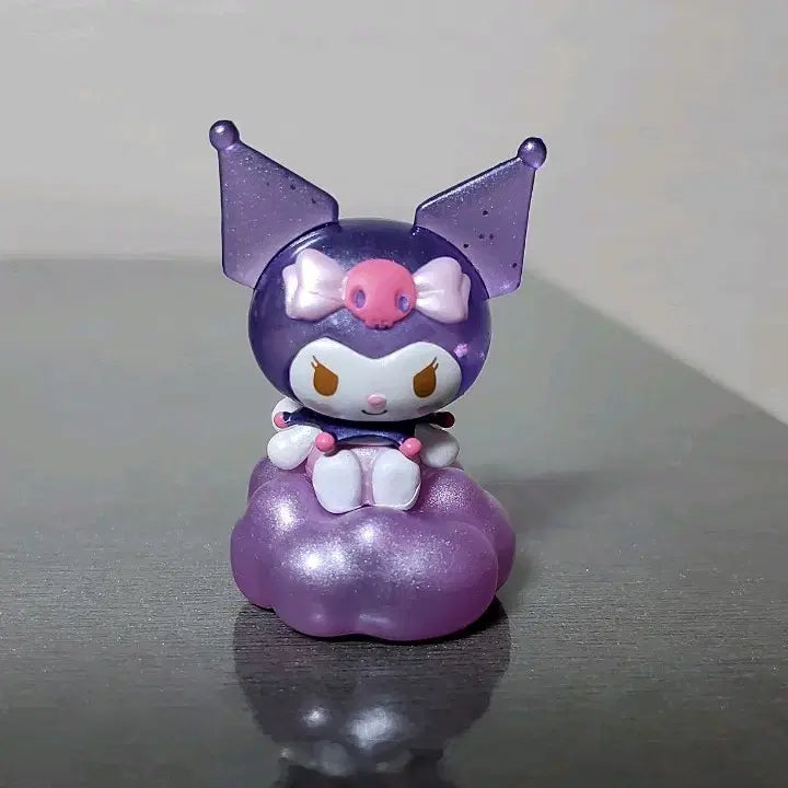 [BUNJANG] Sanrio Kuromi Glitter Cloud Transparent Figure / (5월까지 할인)산리오 쿠로미 반짝 구름 투명 피규어