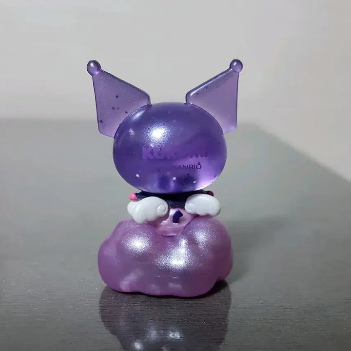 [BUNJANG] Sanrio Kuromi Glitter Cloud Transparent Figure / (5월까지 할인)산리오 쿠로미 반짝 구름 투명 피규어
