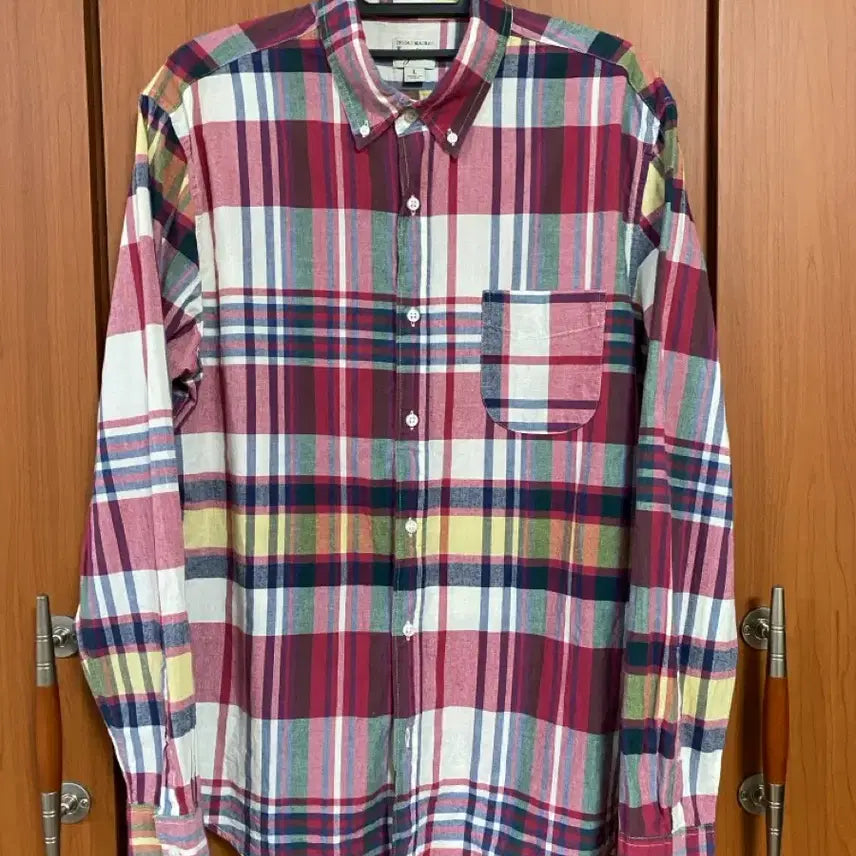 [BUNJANG] [J.CREW] 제이크루 인디언 마드라스 L사이즈 / [JCREW] 제이크루 인디언 마드라스 L사이즈 made in india