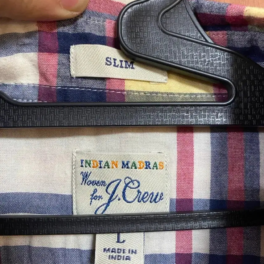 [BUNJANG] [J.CREW] 제이크루 인디언 마드라스 L사이즈 / [JCREW] 제이크루 인디언 마드라스 L사이즈 made in india