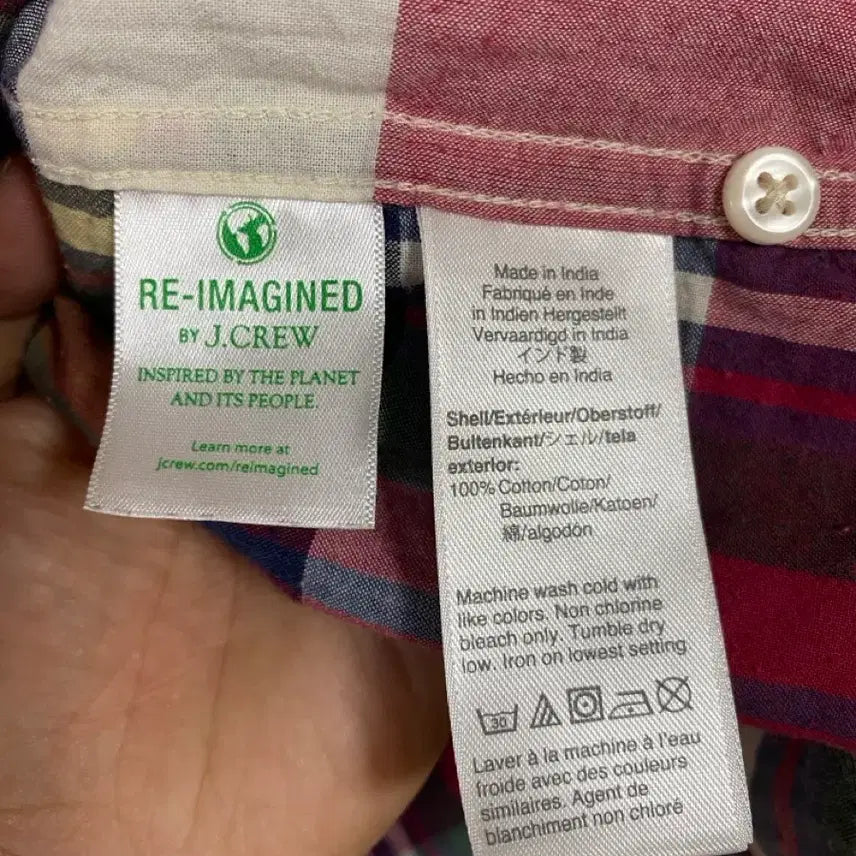 [BUNJANG] [J.CREW] 제이크루 인디언 마드라스 L사이즈 / [JCREW] 제이크루 인디언 마드라스 L사이즈 made in india