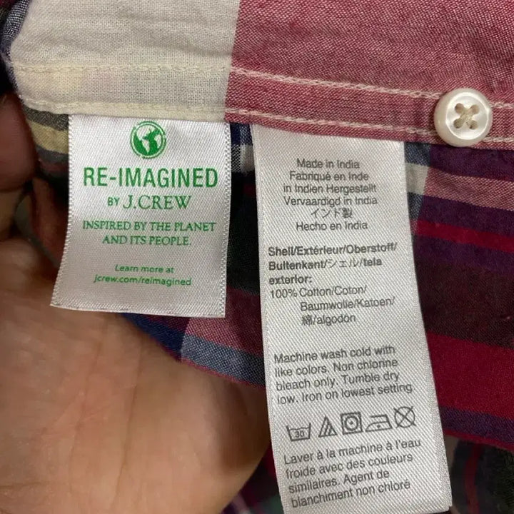 [BUNJANG] [J.CREW] 제이크루 인디언 마드라스 L사이즈 / [JCREW] 제이크루 인디언 마드라스 L사이즈 made in india