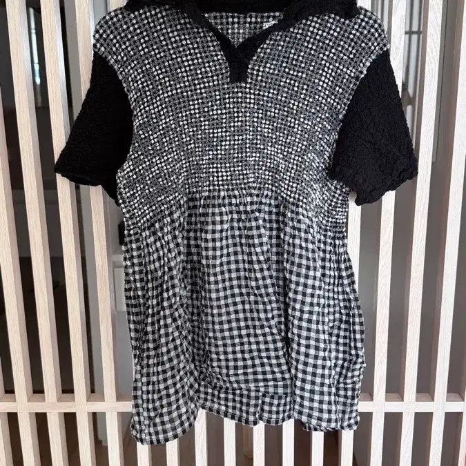 [SOLD OUT] 이세이미야케 미 깅엄체크 블라우스