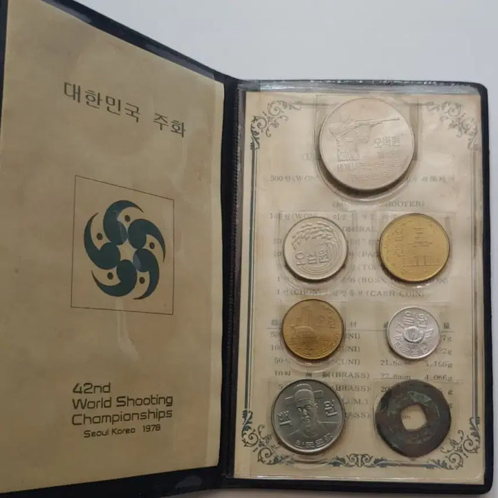 [BUNJANG] 1978 Seoul World Shooting Championship Commemorative Coin Mint Set / 1978 서울 세계사격선수권대회 기념주화 민트세트