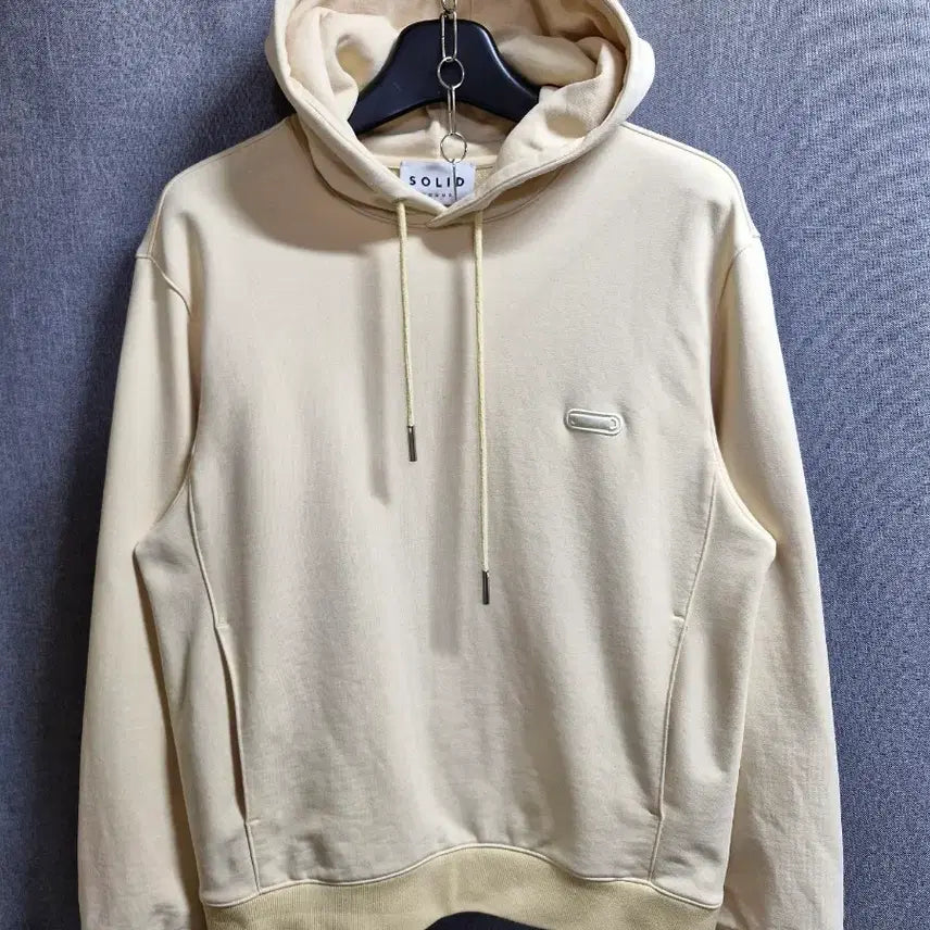 [BUNJANG] Solid Homme Hooded Sweatshirt Light Beige / 솔리드옴므 후드티 100