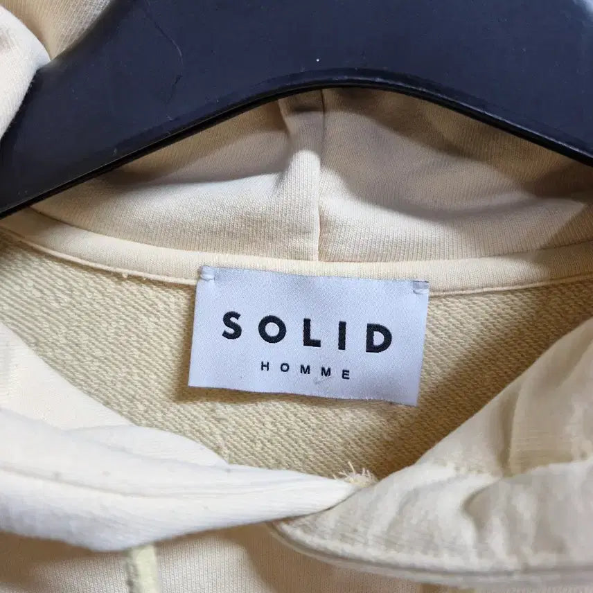 [BUNJANG] Solid Homme Hooded Sweatshirt Light Beige / 솔리드옴므 후드티 100