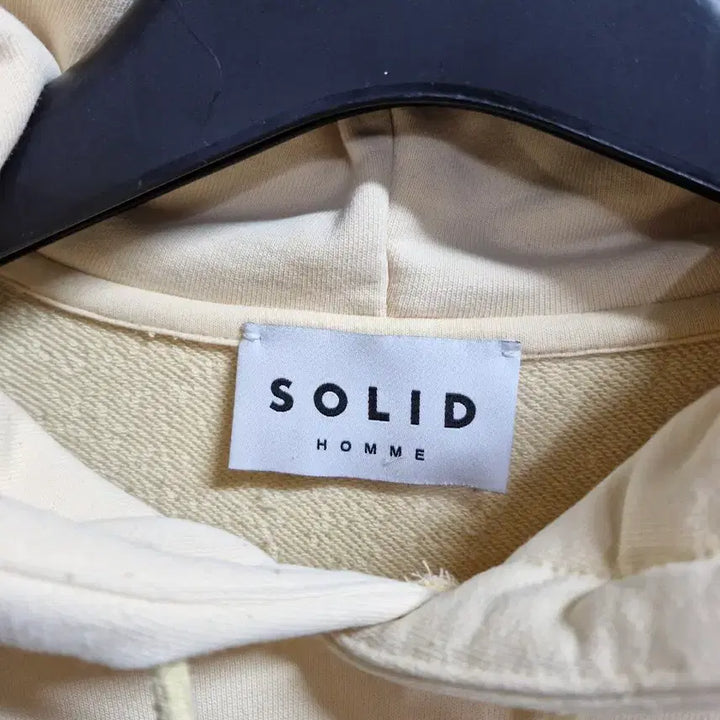 [BUNJANG] Solid Homme Hooded Sweatshirt Light Beige / 솔리드옴므 후드티 100