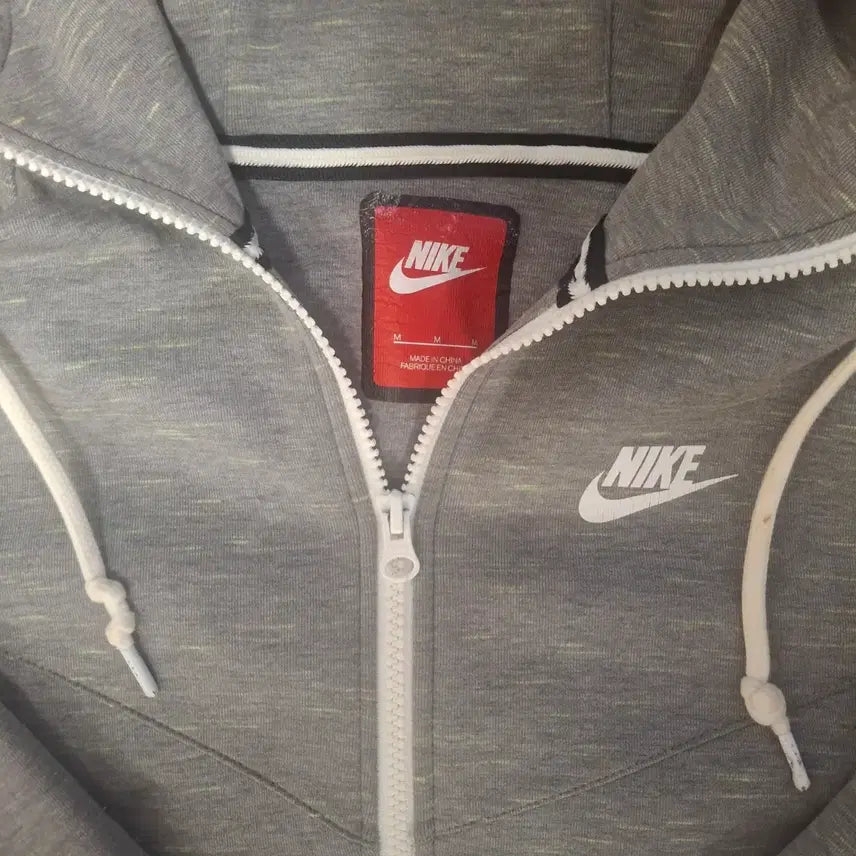 [BUNJANG] Nike Hooded Zip-Up Sweatshirt Gray / 나이키 후드집업 그레이