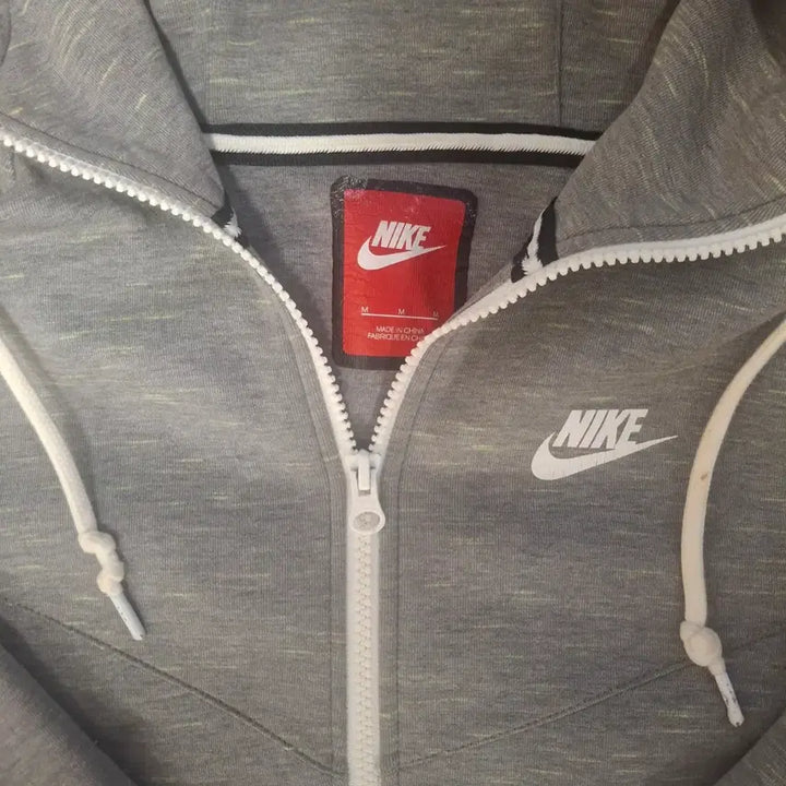 [BUNJANG] Nike Hooded Zip-Up Sweatshirt Gray / 나이키 후드집업 그레이