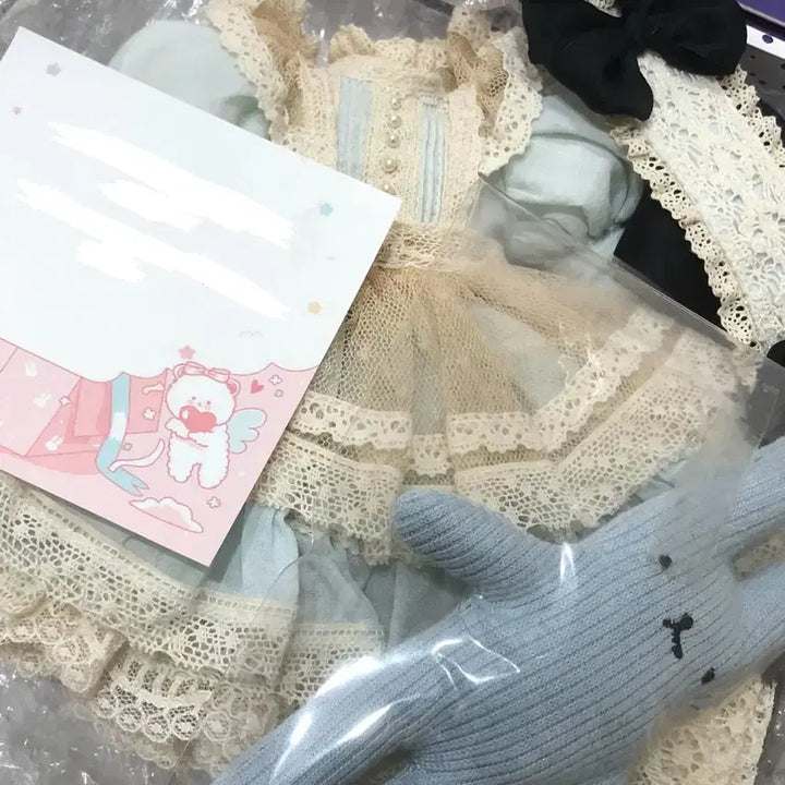 [SOLD OUT] 슈가드페어리 오버레 베이비블루 드레스 구관 구체관절인형 usd
