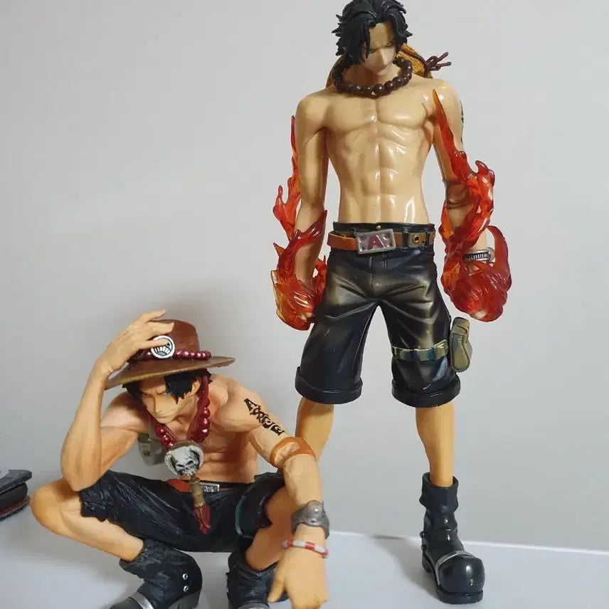 [BUNJANG] One Piece Portgas D. Ace Figure Set (2 Types) / 원피스 에이스 피규어 2종 일괄