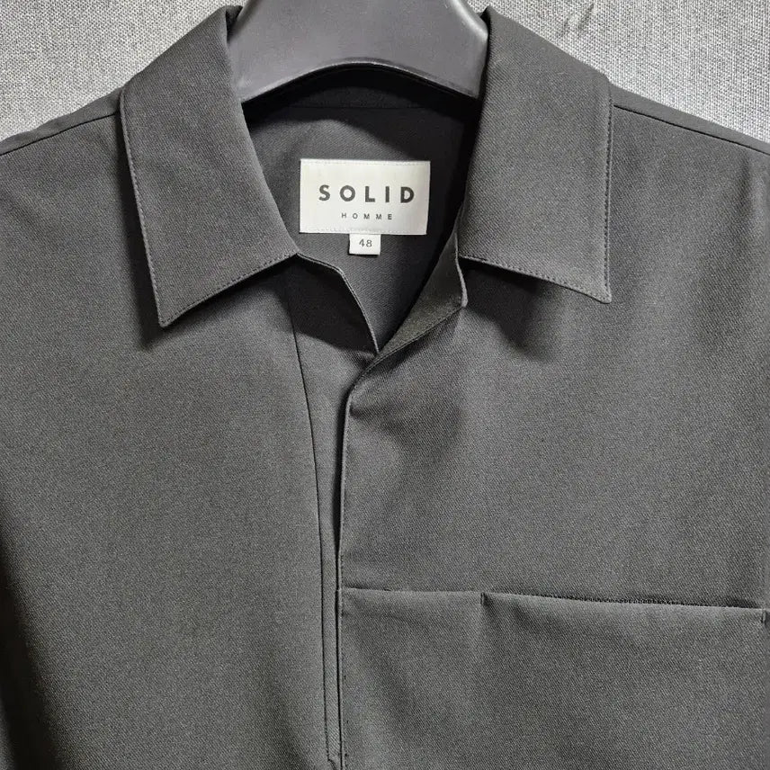 [BUNJANG] Solid Homme Open Collar Shirt / 솔리드옴므 오픈 카라 셔츠 100~105