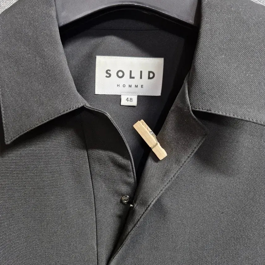 [BUNJANG] Solid Homme Open Collar Shirt / 솔리드옴므 오픈 카라 셔츠 100~105