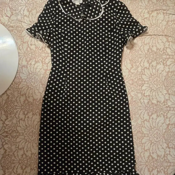 [BUNJANG] Dot Pattern Dress with Frill Details / 도트 원피스 (88-94-160)