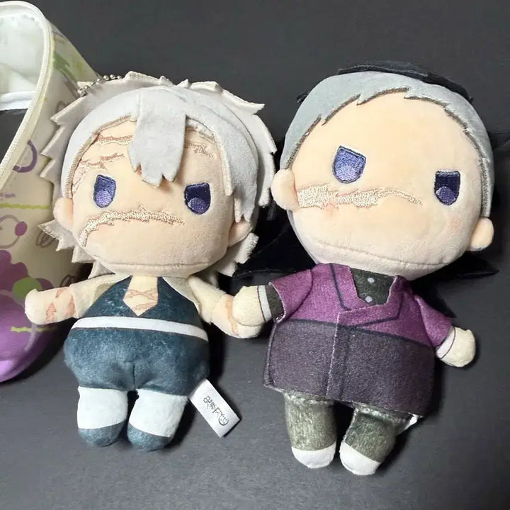 [BUNJANG] Demon Slayer Sanemi Genya Yura Fuwa Original Plush Bundle (First Edition Pouch) / 반택포10 최저) 귀멸의칼날 사네미 겐야 유라후와 인형 일괄 (파우치