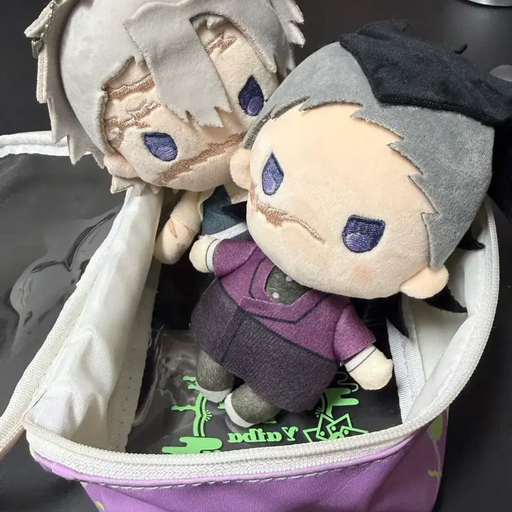 [BUNJANG] Demon Slayer Sanemi Genya Yura Fuwa Original Plush Bundle (First Edition Pouch) / 반택포10 최저) 귀멸의칼날 사네미 겐야 유라후와 인형 일괄 (파우치
