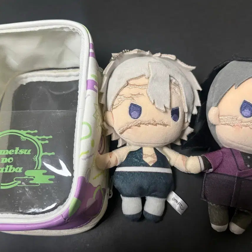 [BUNJANG] Demon Slayer Sanemi Genya Yura Fuwa Original Plush Bundle (First Edition Pouch) / 반택포10 최저) 귀멸의칼날 사네미 겐야 유라후와 인형 일괄 (파우치