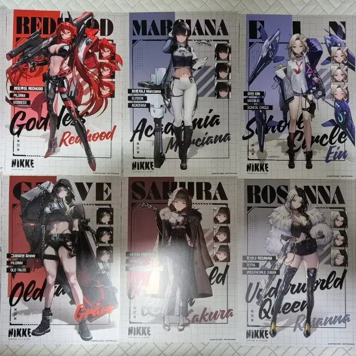 [BUNJANG] NIKKE Poster 10-Piece Bundle Set / 니케 포스터 10종 전세트