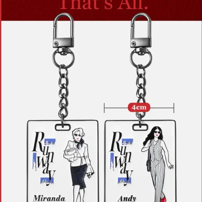 [SOLD OUT] 악마는 프라다를 입는다2 힐 키링 &amp; 사원증 키링 미개봉