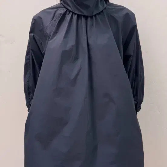 [BUNJANG] POCOFOSCA Tie Blouse Navy / 포코포스카 타이블라우스 네이비