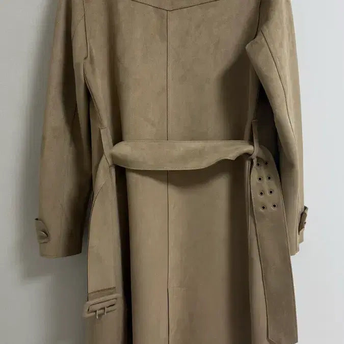 [BUNJANG] Zara Suede Trench Coat Beige / (새상품) 자라 스웨이드 트렌치 코트 베이지