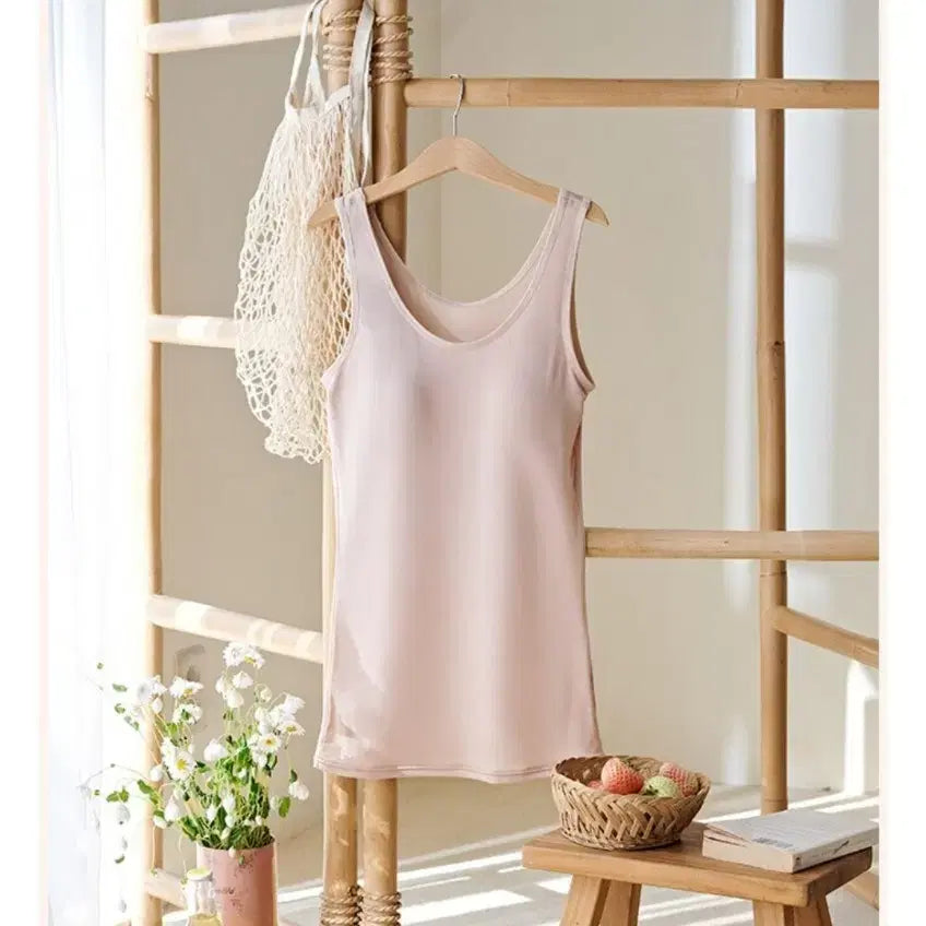 [BUNJANG] In-yeon Running Bra Top (Beige/White/Black) / 인견 브라탑 런닝형 속옷 베이지/화이트/블랙