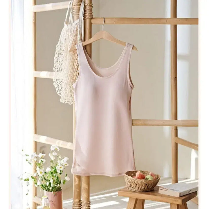 [BUNJANG] In-yeon Running Bra Top (Beige/White/Black) / 인견 브라탑 런닝형 속옷 베이지/화이트/블랙