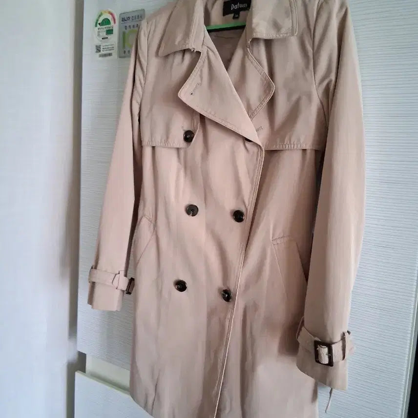 [BUNJANG] Tatum Brand Beige Trench Half Coat / 베이지 트렌치 반코트