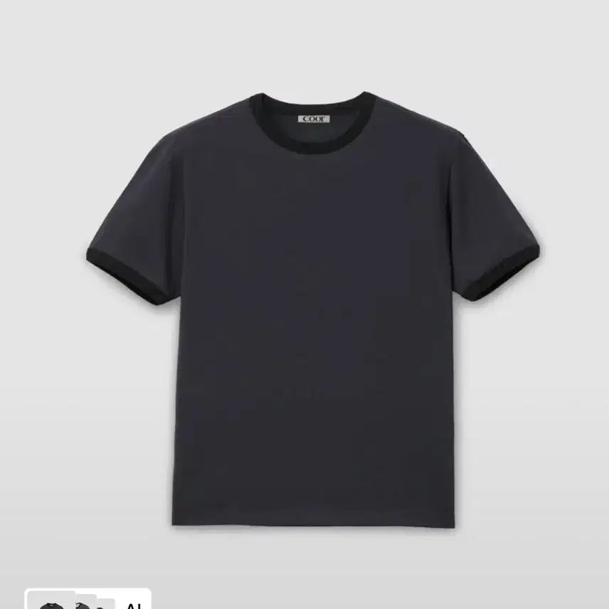 [SOLD OUT] 쿠어 코튼 링거 티셔츠 (워시드네이비) 반팔 티셔츠 링거티 주우재