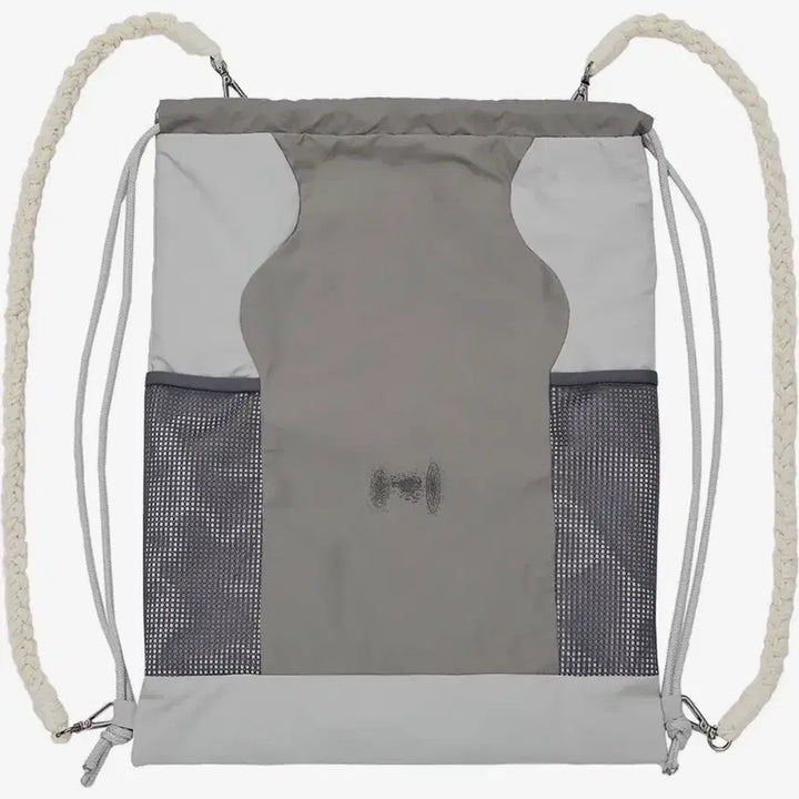 [BUNJANG] Wave Handmade Gym Sack Backpack - Gray / Wave Handmade Gym Sack - Gray 백팩