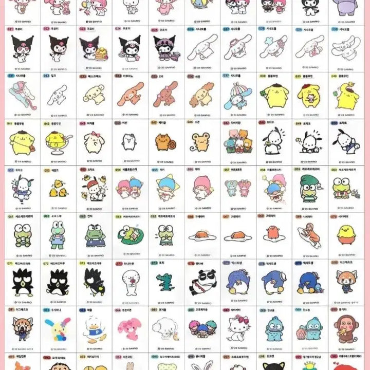 [BUNJANG] Sanrio Tteokbokki Seal Complete Set / 산리오띠부씰