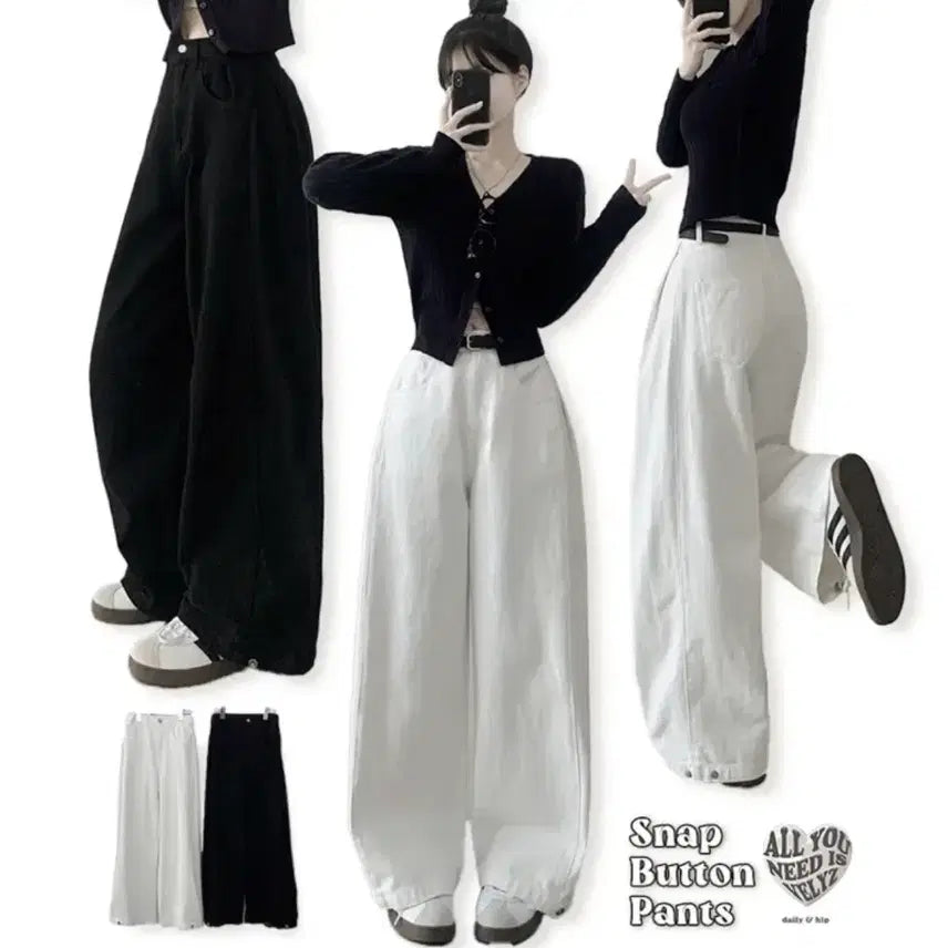 [BUNJANG] Bliss White Pintuck Pants (Size S) / 에이블리 블리즈 흰색 핀턱바지