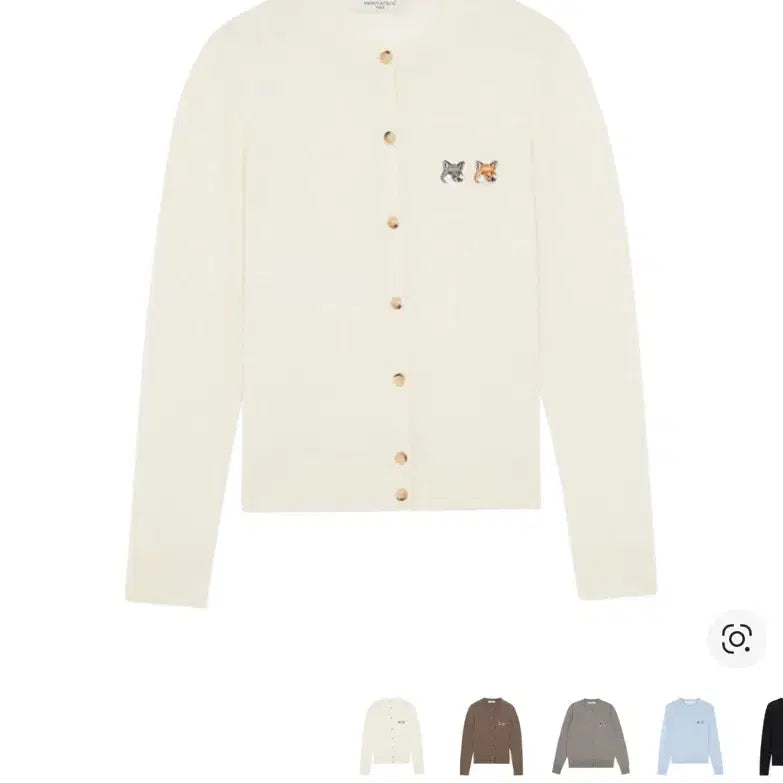 [BUNJANG] Maison Kitsune Double Fox Cardigan Ecru (S) / 가격조정마지막/메종키츠네 더블폭스가디건 에크루 s