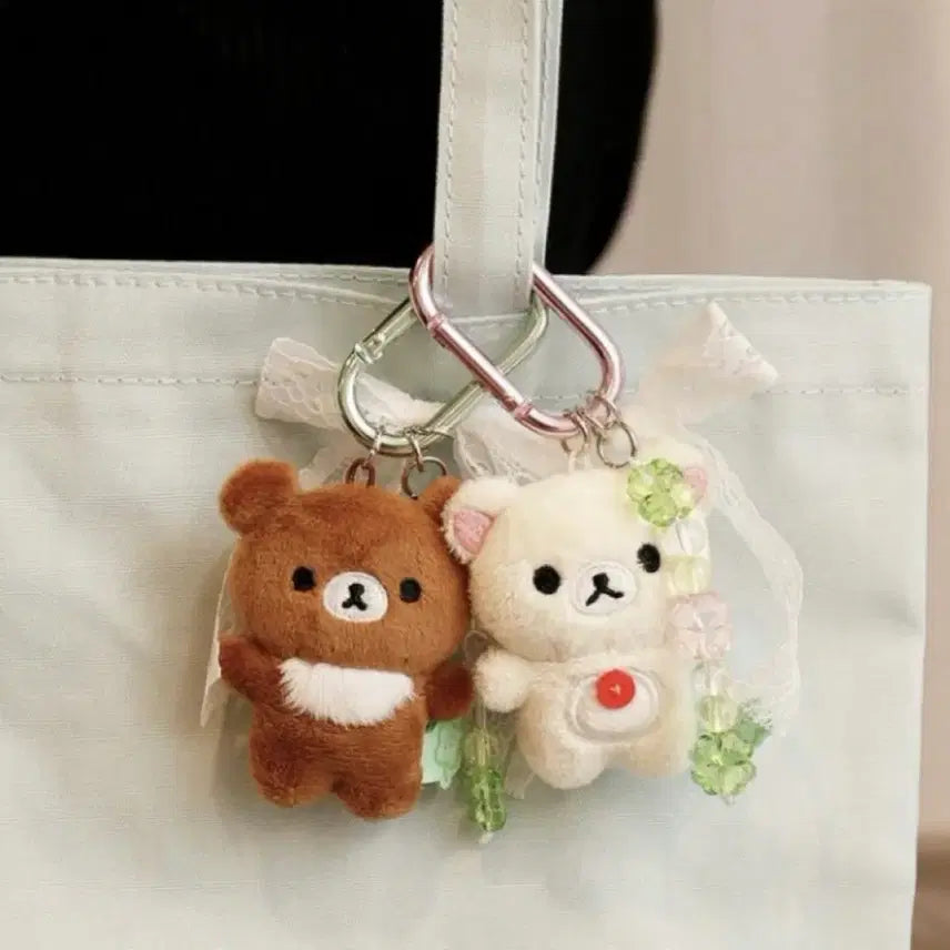 [BUNJANG] San-X Korilakkuma Clover Carabiner Keyring / 산엑스 코리락쿠마 쿠마큥데이즈 클로버 카라비너 키링