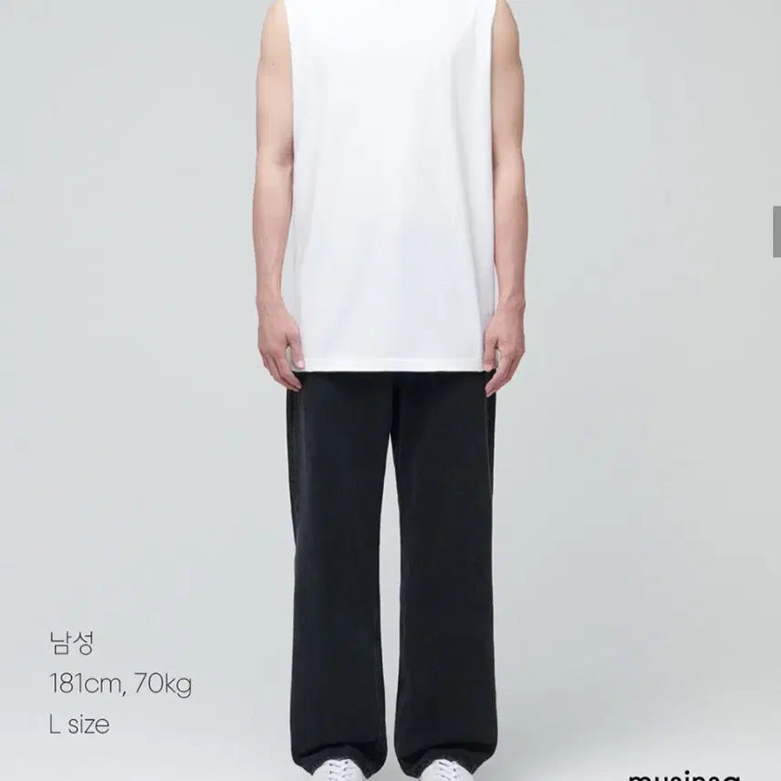 [BUNJANG] Musinsa Standard Layered Sleeveless Shirt Set / 무신사 레이어드 슬리브리스 2장