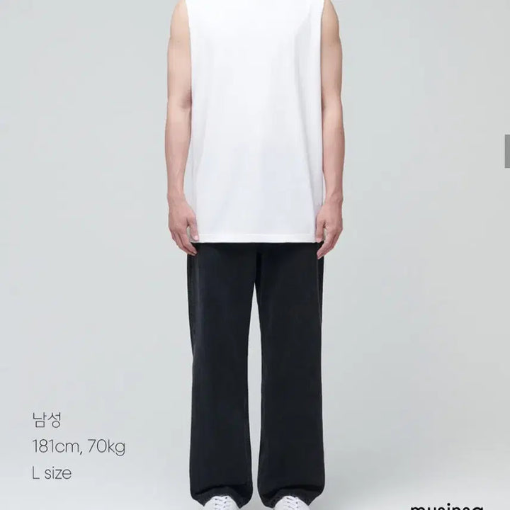 [BUNJANG] Musinsa Standard Layered Sleeveless Shirt Set / 무신사 레이어드 슬리브리스 2장