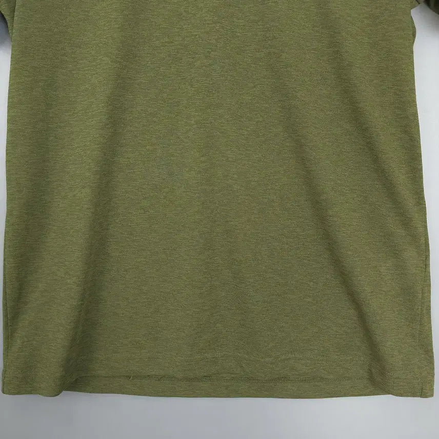 [BUNJANG] Beanpole Outdoor Half Zip-Up T-Shirt / 빈폴 BEANPOLE 아웃도어 집업 하프 티셔츠 카키 100