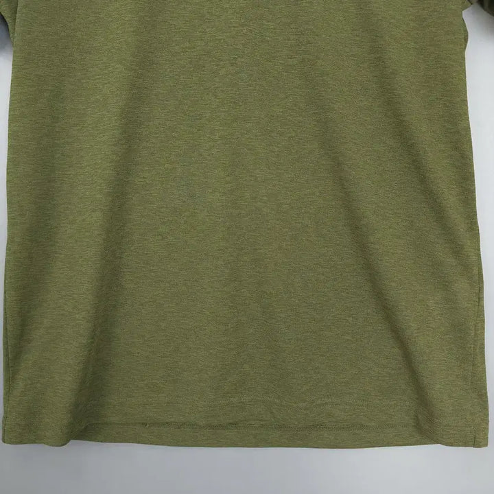 [BUNJANG] Beanpole Outdoor Half Zip-Up T-Shirt / 빈폴 BEANPOLE 아웃도어 집업 하프 티셔츠 카키 100