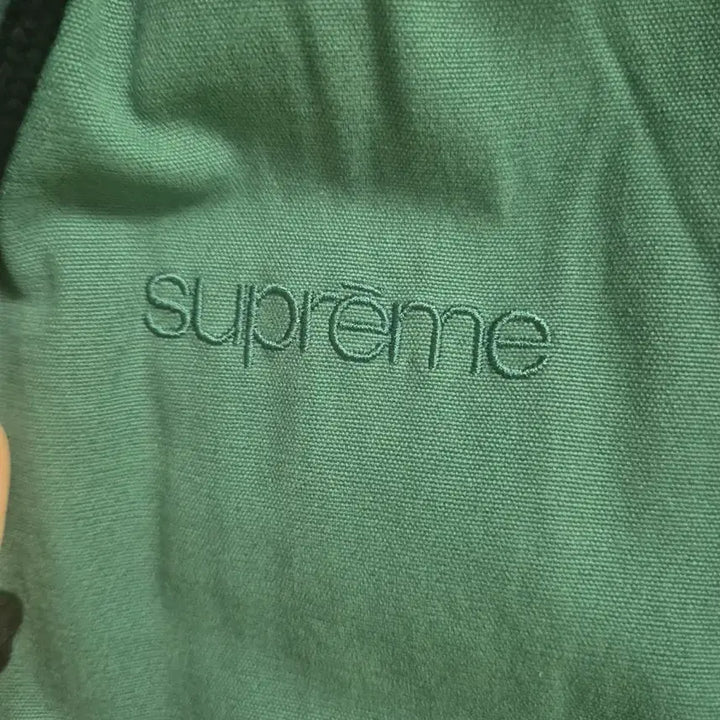 [BUNJANG] Supreme Leather Collar Utility Jacket - Green / [XL] 23FW 슈프림 레더 칼라 유틸리티 자켓 그린