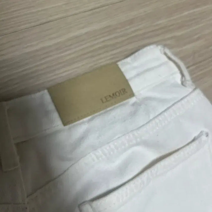 [BUNJANG] LeMore White Denim Straight Jeans / 르모어 화이트데님 L (허리수선)