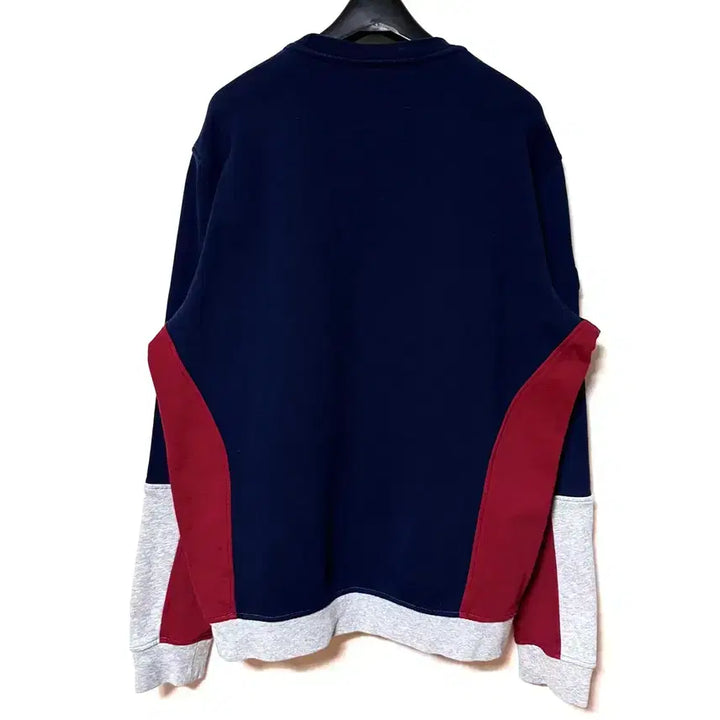 [BUNJANG] Lacoste Color Block Long Sleeve Sweatshirt Navy / [XL,105]라코스테 배색 맨투맨 긴팔티 네이비