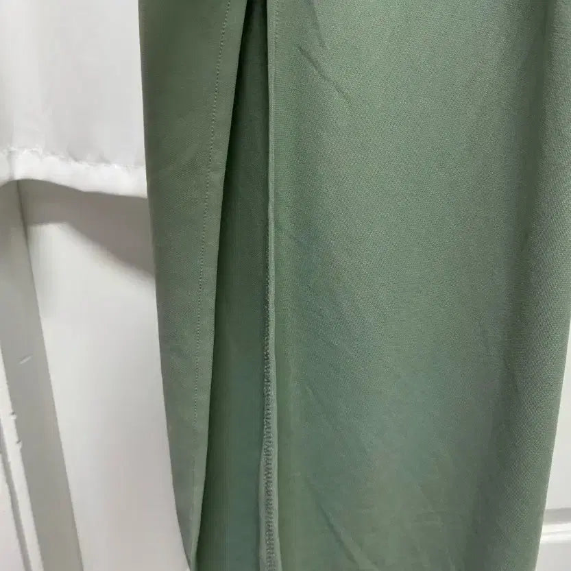 [BUNJANG] H&amp;M Slit Maxi Dress / H&amp;M 끈나시 롱 원피스 카키 슬릿